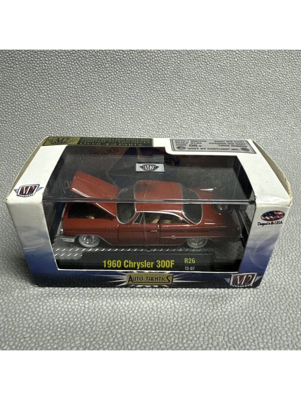 M2 Machines Auto-thentics 1960 Chrysler 300F Red Car 1/64 Limited To 5000 R26